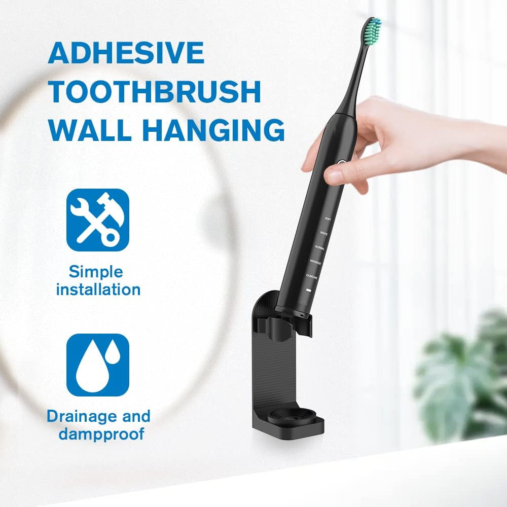 Advanced Sonic Electric Toothbrush for Adults with 10 Replacement Heads, Travel Case, Soft Bristles, IPX7 Waterproof Rating, Smart Timer, and Battery Operated Design