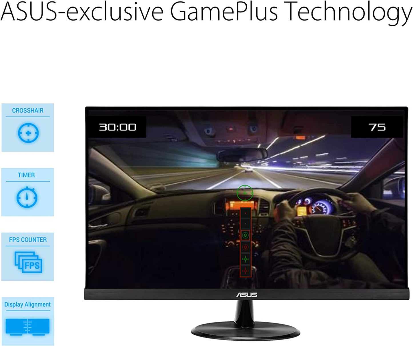 VP279HE 27-Inch Full HD Monitor, 1080P, 75Hz, IPS Technology, Adaptive-Sync/Freesync, Eye Care Features, HDMI and VGA Connectivity, Frameless Design, Low Blue Light, Flicker-Free, VESA Mount Compatible