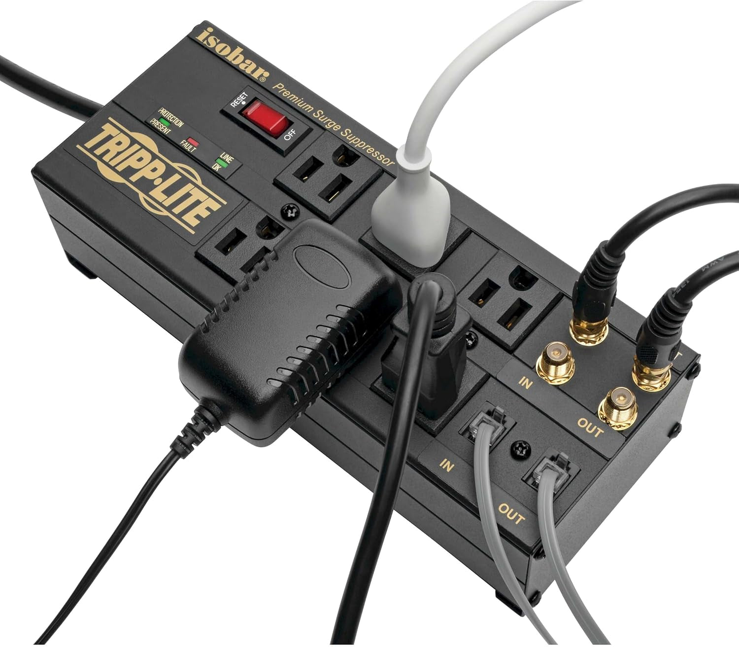Isobar Surge Protector Metal 6 Outlet ISOBAR6DBS